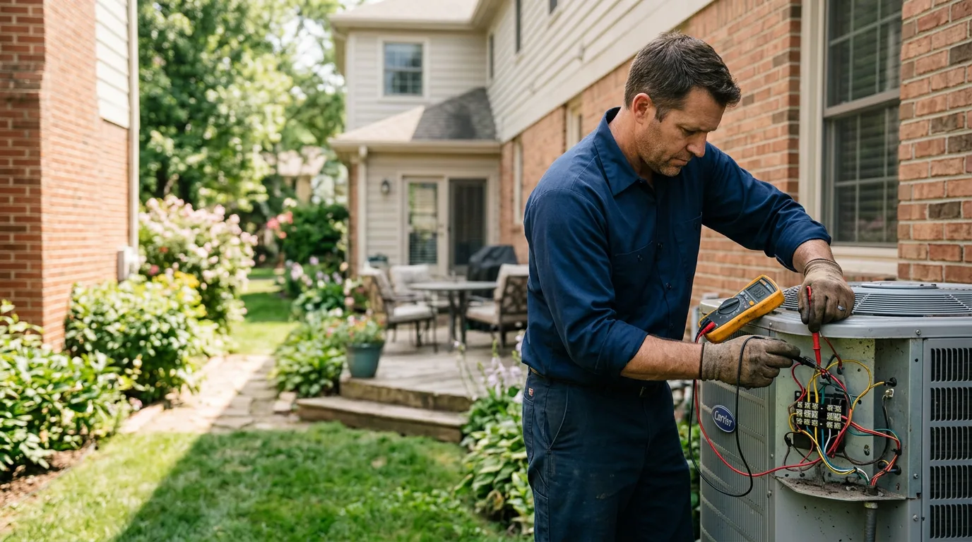 HVAC technician working near Lacey, WA